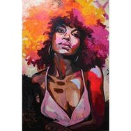 Canvas Hobby Canvas Afrikalı Güzel Kasnaklı 100 x 140 cm Sayılarla Boyama Seti