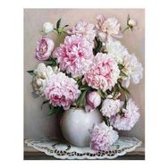 Canvas Hobby Canvas Beyaz Şakayık 50x65 cm Rulo Sayılarla Boyama Seti