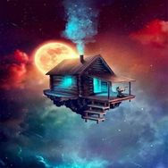 Canvas Hobby Canvas Gökyüzünde Yaşam 100x140 cm Rulo Sayılarla Boyama Seti