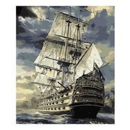 Canvas Hobby Canvas Görkemli Kalyon 50x65 cm Rulo Sayılarla Boyama Seti