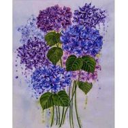 Canvas Hobby Canvas Güzel Ortanca 3 50 x 65 cm Kasnaklı Sayılarla Boyama Seti