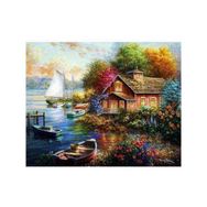 Canvas Hobby Canvas Hayalimdeki Evim 70 x 90 cm Kasnaklı Sayılarla Boyama Seti