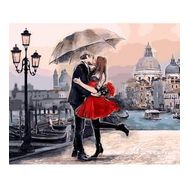 Canvas Hobby Canvas İlanı Aşk 90 x 110 cm Kasnaklı Sayılarla Boyama Seti