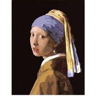 Canvas Hobby Canvas İnci Küpeli Kız 50 x 65 cm Kasnaklı Sayılarla Boyama Seti