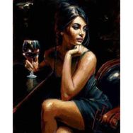 Canvas Hobby Canvas Kadının Bakışı 40x50 cm Kasnaklı Boyama Seti