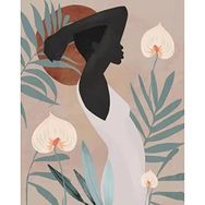 Canvas Hobby Canvas Kadının Esareti 5 50x65 cm Rulo Sayılarla Boyama Seti