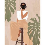Canvas Hobby Canvas Kadının Esareti 9 50x65 cm Rulo Sayılarla Boyama Seti