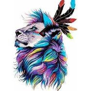 Canvas Hobby Canvas Kaptan Aslan 50x65 cm Rulo Sayılarla Boyama Seti