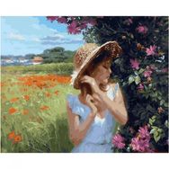 Canvas Hobby Canvas Kır Güzeli 50x65 cm Rulo Sayılarla Boyama Seti