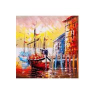 Canvas Hobby Canvas Kıyı Şeridi 50x65 cm Rulo Sayılarla Boyama Seti