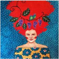 Canvas Hobby Canvas Kızıl Mavi 50x65 cm Rulo Sayılarla Boyama Seti