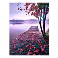 Canvas Hobby Canvas Manzara İskelesi 40 x 50 cm Kasnaklı Sayılarla Boyama Seti