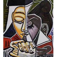 Canvas Hobby Canvas Masum Kadın 50 x 65 cm Kasnaklı Sayılarla Boyama Seti