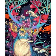 Canvas Hobby Canvas Mitoloji ve Geyik 70 x 90 cm Kasnaklı Sayılarla Boyama Seti