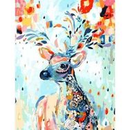 Canvas Hobby Canvas Mucize Geyik 90 x 110 cm Kasnaklı Sayılarla Boyama Seti