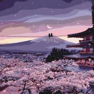 Canvas Hobby Canvas Romantik Çin Kedileri 40x50 cm Kasnaklı Sayılarla Boyama Seti