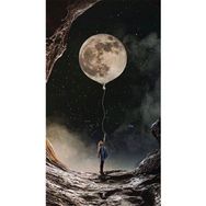 Canvas Hobby Canvas Uçan Dolunay 90 x 110 cm Rulo Sayılarla Boyama Seti