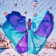 Canvas Hobby Canvas Uçuşan Elbise 40x50 cm Kasnaklı Sayılarla Boyama Seti