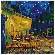Canvas Hobby Canvas Van Gogh Teras Kafe 40x50 cm Kasnaklı Sayılarla Boyama Seti