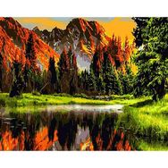 Canvas Hobby Cennet Ormanı Kasnaklı 100 x 140 cm Sayılarla Boyama Seti
