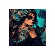 Canvas Hobby Cesur Bakış 90 x 110 cm Kasnaklı Sayılarla Boyama Seti Duvar Sticker