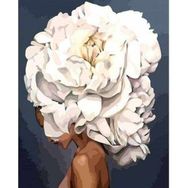 Canvas Hobby Çiçek Kadın 2 Renkli Rulo 70x90 cm Sayılarla Boyama Seti