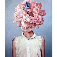 Canvas Hobby Çiçek Kadın 27 Kasnaklı 40 x 50 cm Sayılarla Boyama Seti