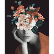 Canvas Hobby Çiçek Kadın 28 Kasnaklı 100 x 140 cm Sayılarla Boyama Seti