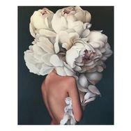 Canvas Hobby Çiçek Kadın 29 Kasnaklı 40 x 50 cm Sayılarla Boyama Seti