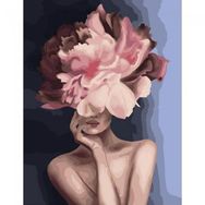 Canvas Hobby Çiçek Kadın 3 Renkli Rulo 60 x 75 cm Sayılarla Boyama Seti