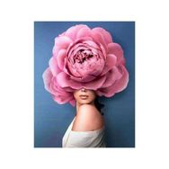Canvas Hobby Çiçek Kadın 35 90 x 110 cm Kasnaklı Sayılarla Boyama Seti Duvar Sticker