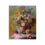 Canvas Hobby Çiçekler Kasnaklı 100 x 140 cm Sayılarla Boyama Seti