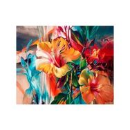 Canvas Hobby Çiçeklerin Şöleni Kasnaklı 100 x 140 cm Sayılarla Boyama Seti