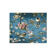 Canvas Hobby Daldaki Kuşlar 3 70 x 90 cm Kasnaklı Sayılarla Boyama Seti Duvar Sticker