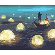 Canvas Hobby Denizdeki İlham Kasnaklı 100 x 140 cm Sayılarla Boyama Seti