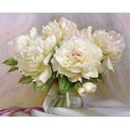 Canvas Hobby Duru Çiçek 50 x 65 cm Kasnaklı Sayılarla Boyama Seti Duvar Sticker