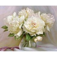Canvas Hobby Duru Çiçek Kasnaklı 100 x 140 cm Sayılarla Boyama Seti