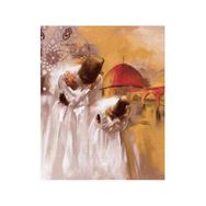 Canvas Hobby Ermiş Mevleviler 70 x 90 cm Kasnaklı Sayılarla Boyama Seti Duvar Sticker