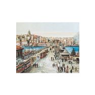 Canvas Hobby Eski İstanbul 60 x 75 cm Kasnaklı Sayılarla Boyama Seti Duvar Sticker