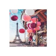 Canvas Hobby Eyfelde Lunapark 60 x 75 cm Kasnaklı Sayılarla Boyama Seti Duvar Sticker