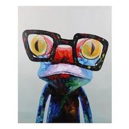 Canvas Hobby Froggy 50 x 65 cm Kasnaklı Sayılarla Boyama Seti Duvar Sticker