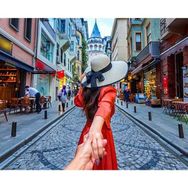 Canvas Hobby Galata Gezisi Kasnaklı 100 x 140 cm Sayılarla Boyama Seti