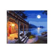 Canvas Hobby Gecenin Yansıması 60x75 cm Rulo Sayılarla Boyama Seti