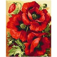 Canvas Hobby Gelincik Demeti 70 x 90 cm Kasnaklı Sayılarla Boyama Seti Duvar Sticker
