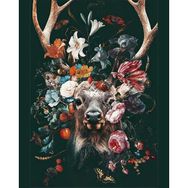 Canvas Hobby Geyiğin Çiçekleri Rulo 90x110 cm Sayılarla Boyama Seti