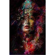 Canvas Hobby Gizemli Kadın Kasnaklı 70 x 90 cm Sayılarla Boyama Seti