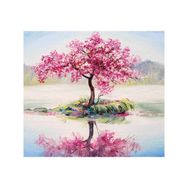 Canvas Hobby Göldeki Ağaç 100x140 cm Rulo Sayılarla Boyama Seti