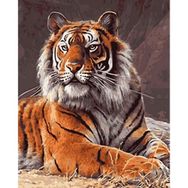 Canvas Hobby Güçlü Kaplan 100x140 cm Rulo Sayılarla Boyama Seti