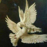 Canvas Hobby Güvercinlerin Aşkı Kasnaklı 90 x 110 cm Sayılarla Boyama Seti