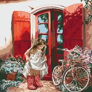Canvas Hobby Güzel Kızın Hikayesi Kasnaklı 100 x 140 cm Sayılarla Boyama Seti